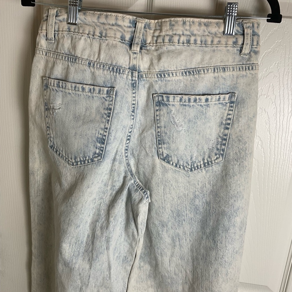 RSQ Wide Leg Jeans size 27 Women's Light Blue Distressed Jeans - Picture 4 of 8